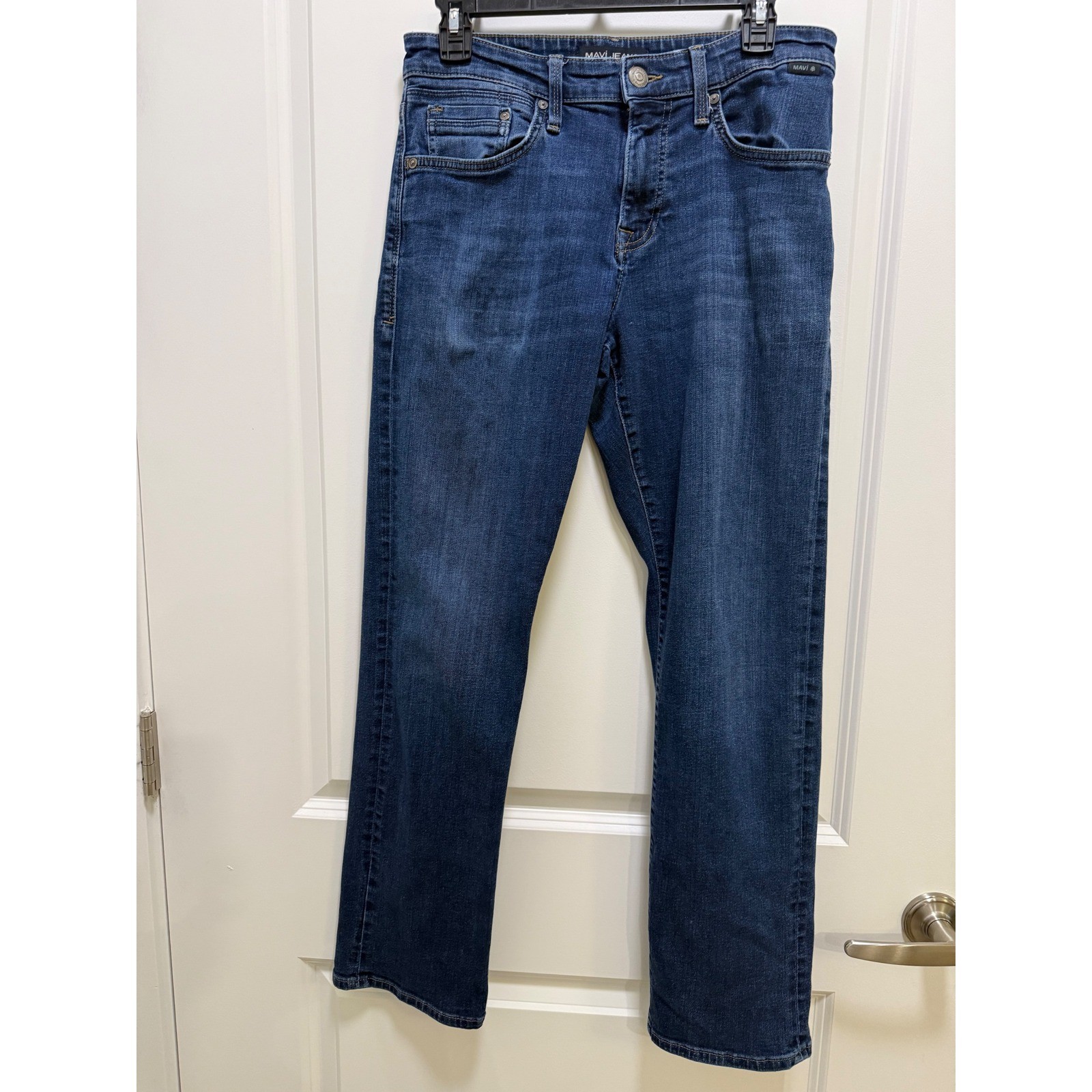 Mavi Jeans Zach Straight Leg Mens 30×32 Medium Wash Blue Denim Pants ASU10634