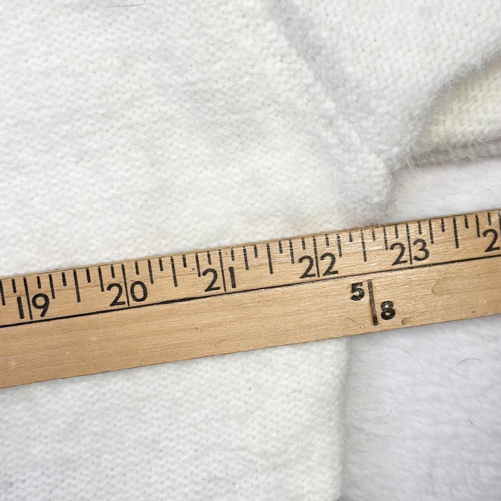 FATE Color Block Sweater Womens Size L White Gray Black Acrylic Blend Knit