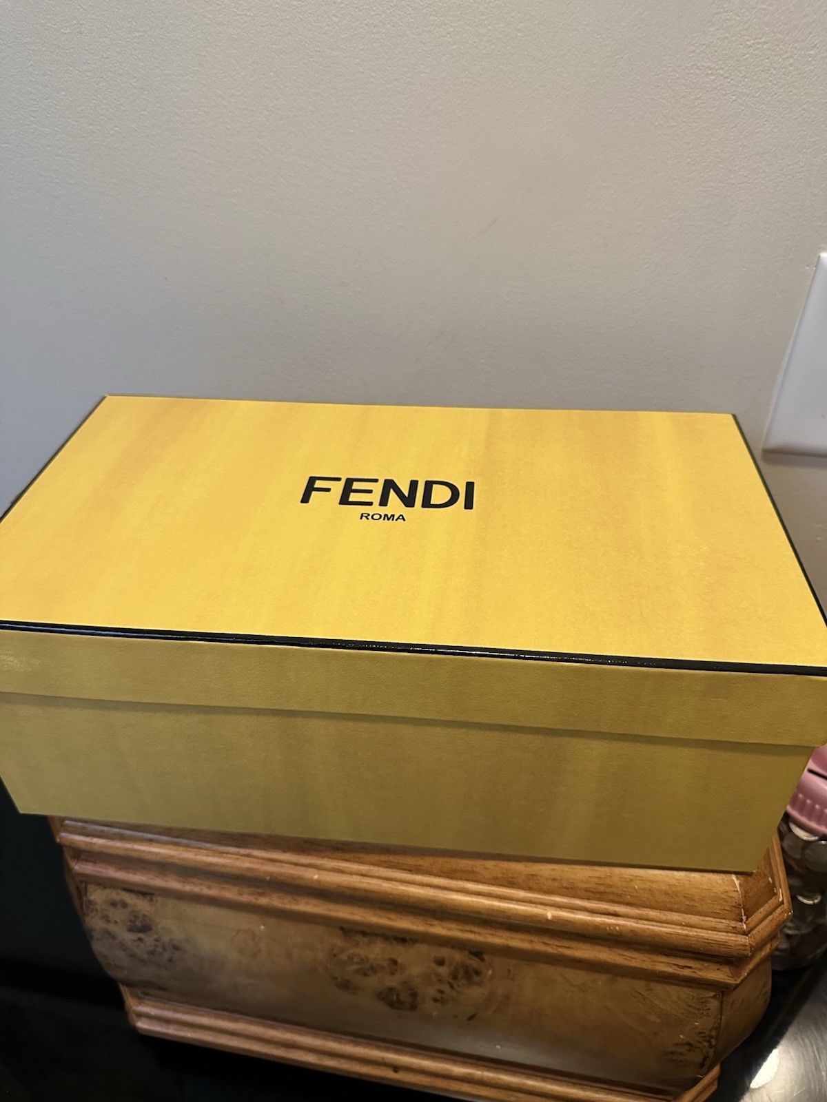 Fendi FF Logo O’Lock Suede Drivers Shoes QUARTZ 12 US/11 UK New $770