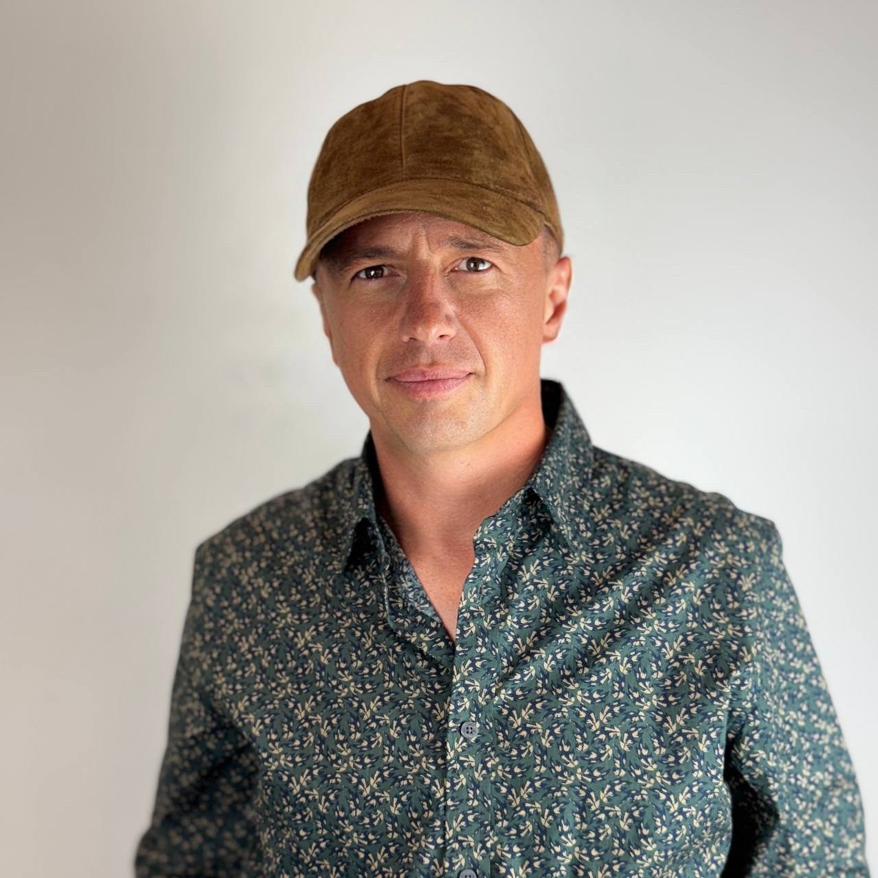 Real Suede Leather Baseball Cap for Men – Handmade Premium Quality Brown