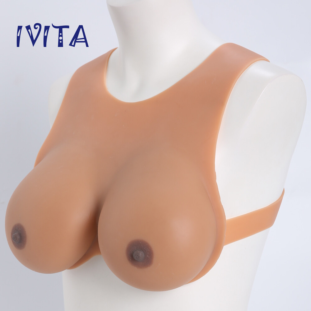 EE Cup Lifelike Soft Silicone Breast Forms Transgender Crossdresser Fake Boobs
