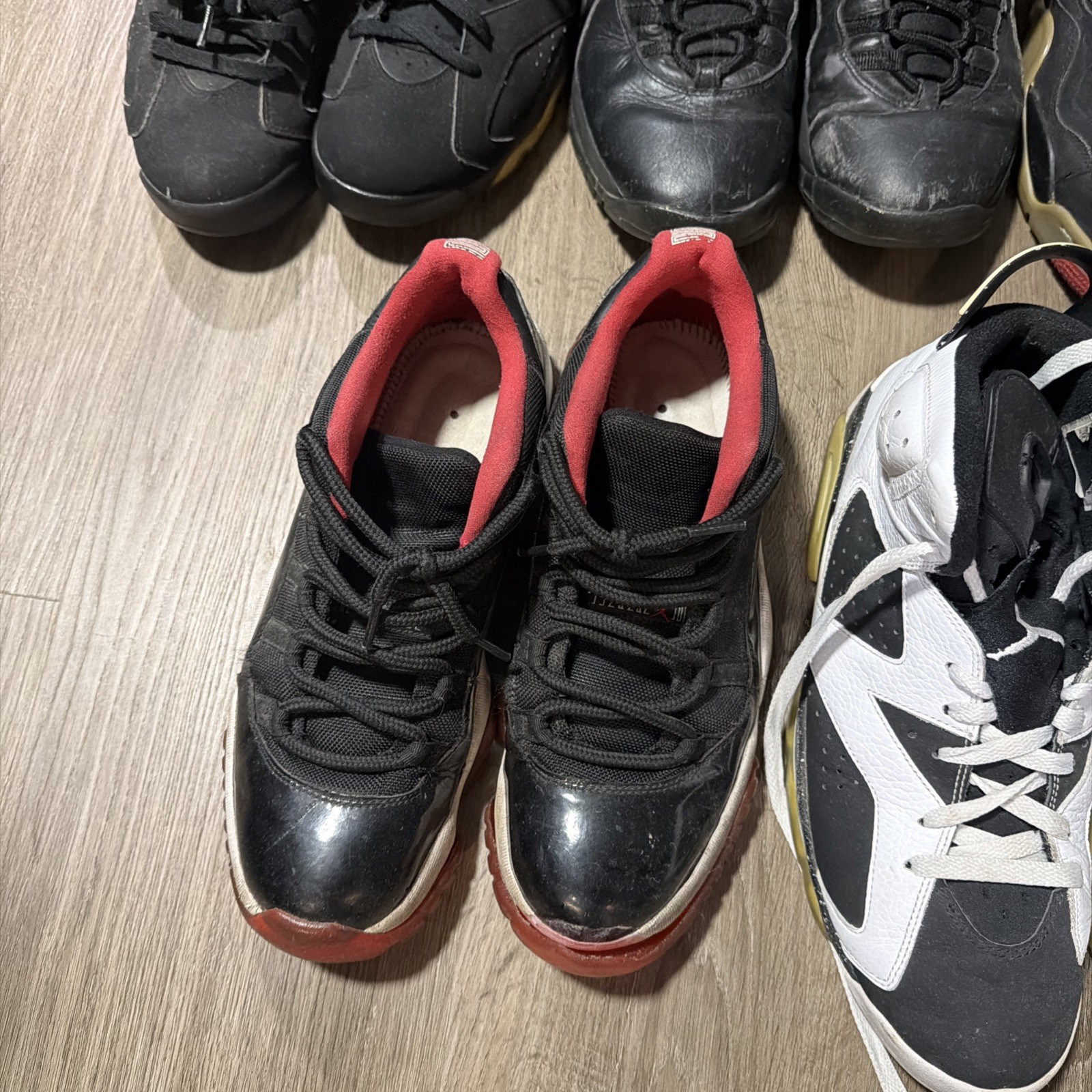 Air Jordan Bundle Lot 10 Pairs For Restoration Vintage OG Box Sizes 10-14 Bred