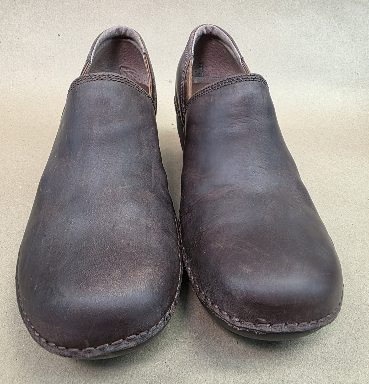 Merrell Emma (Sz 7) Brunette Water Resistant Clog Oiled Leather Slip-on Shoes