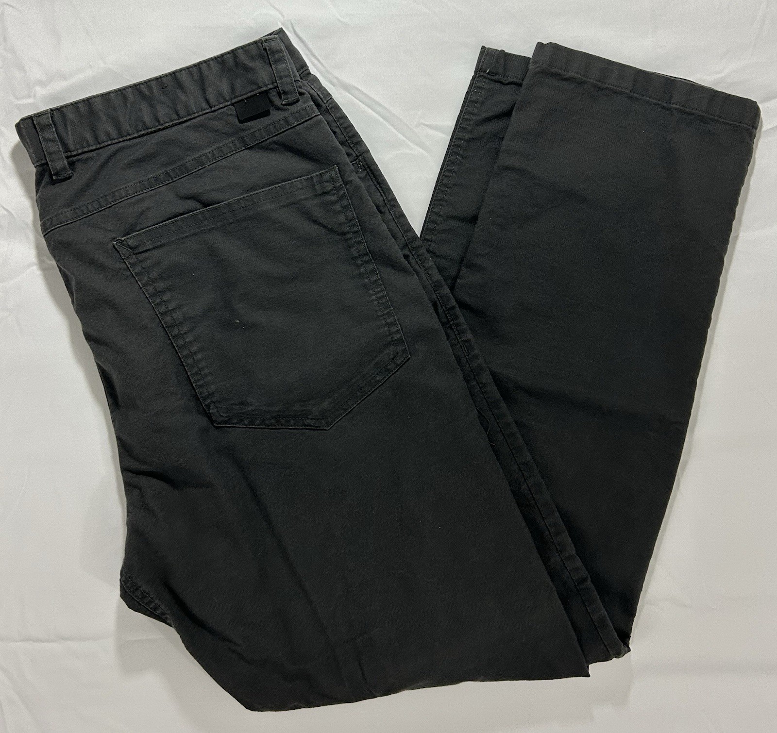 The North Face Mens Jeans 36×30 Regular Fit Straight Charcoal Gray Wash Logo