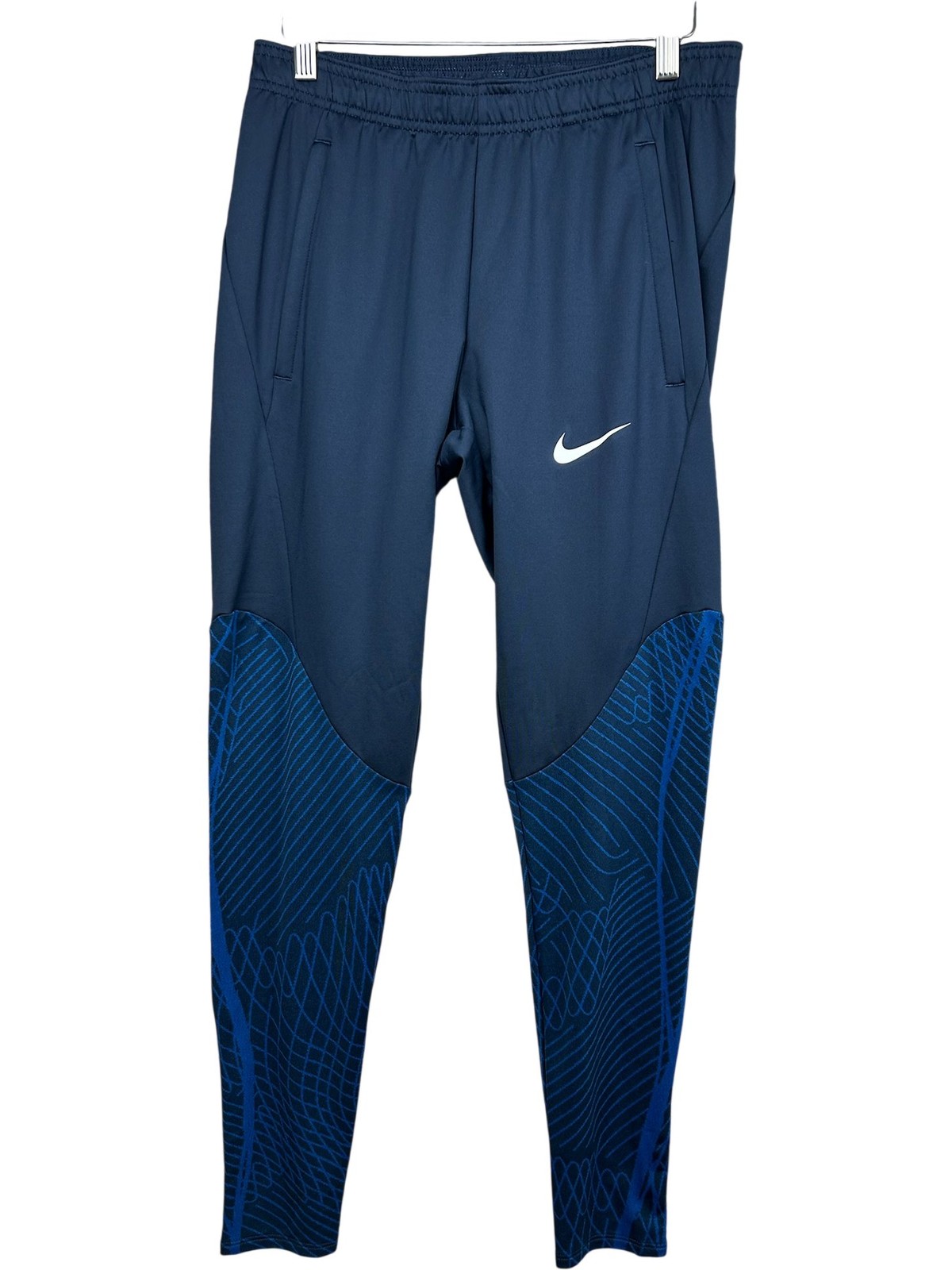Nike Mens Strike 23 Dri-Fit UK Size S Navy Football Tracksuit Bottoms Joggers