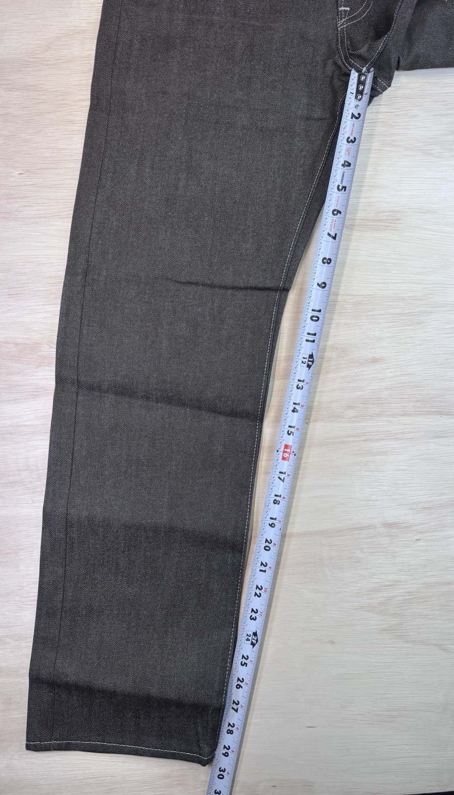 Levi’s 501 Original Shrink-to-fit Brown Button Fly Raw Denim, 30×30 NWT Men’s