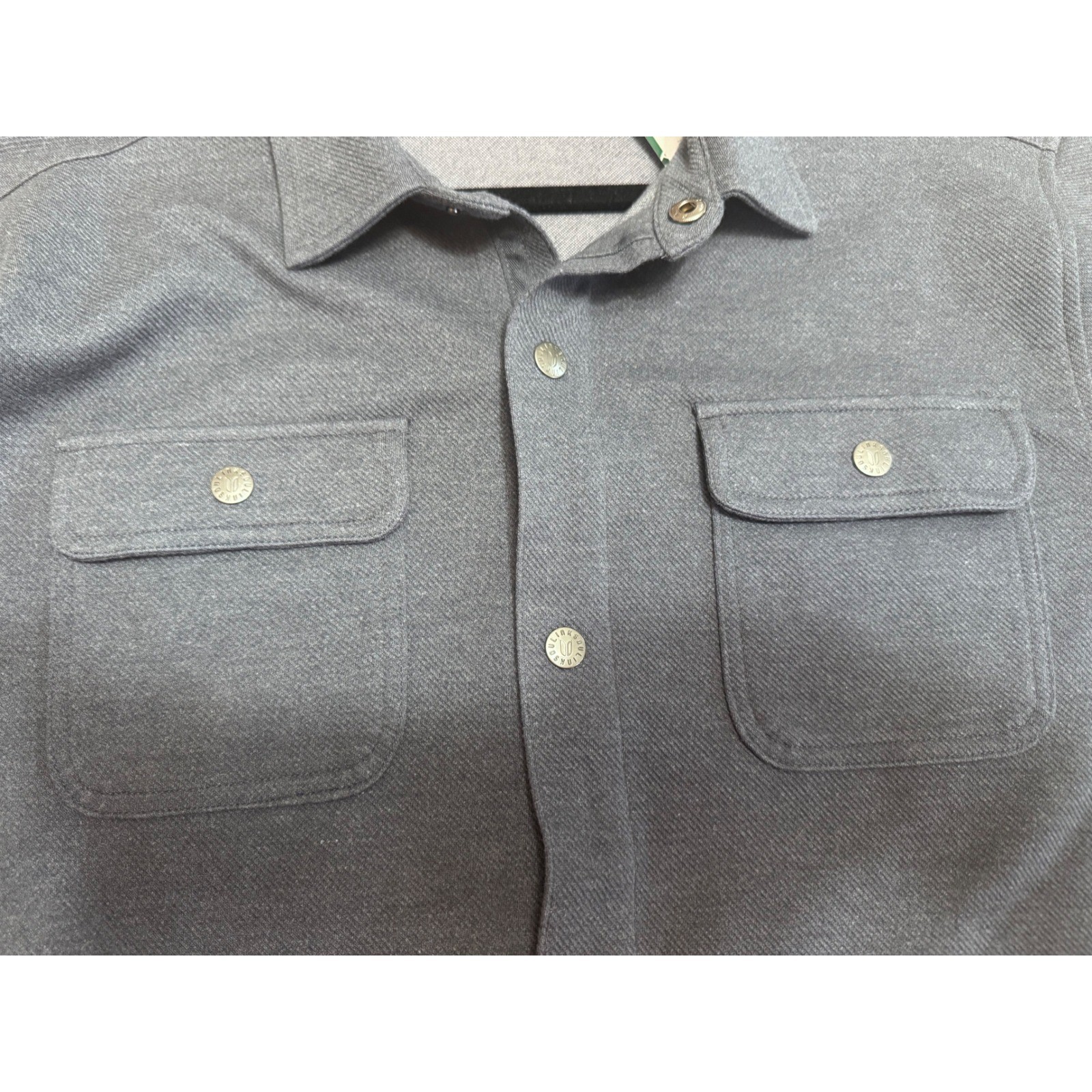 Linksoul Mens Navy Shirt Jacket NWT Fall Layer Quiet Luxury Medium