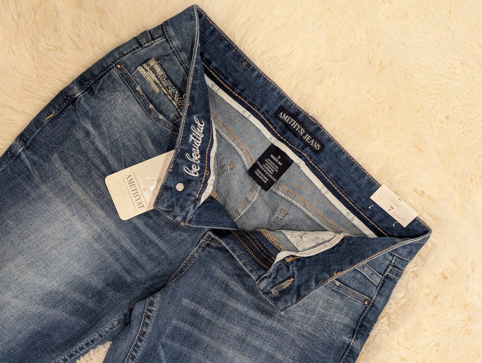 Amethyst Jean Skinny Regular Size 7 Women’s
