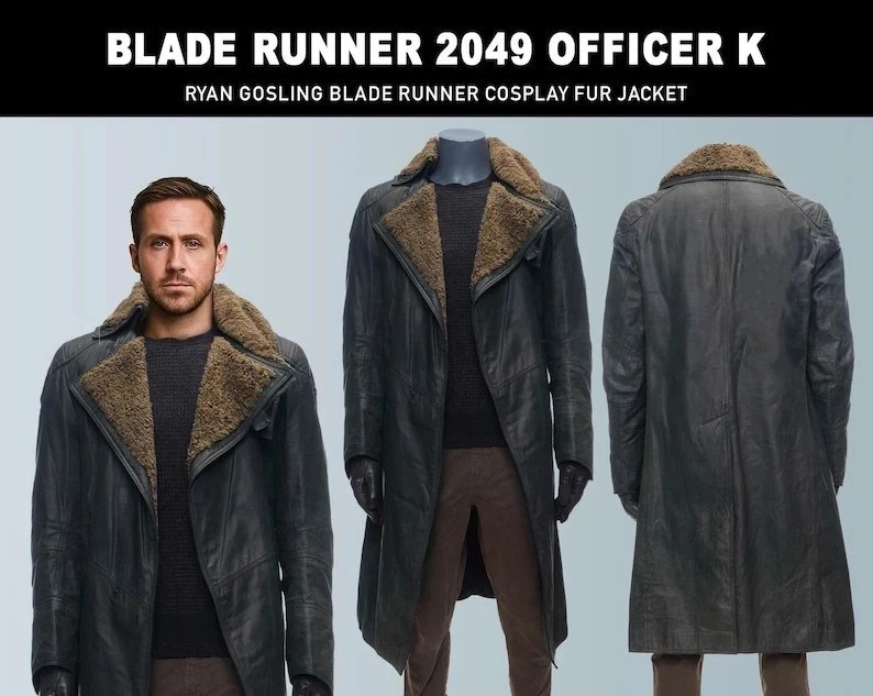Blade Runner 2049 Officer K Jacket Ryan Gosling Cosplay Sci-Fi Costume Coat