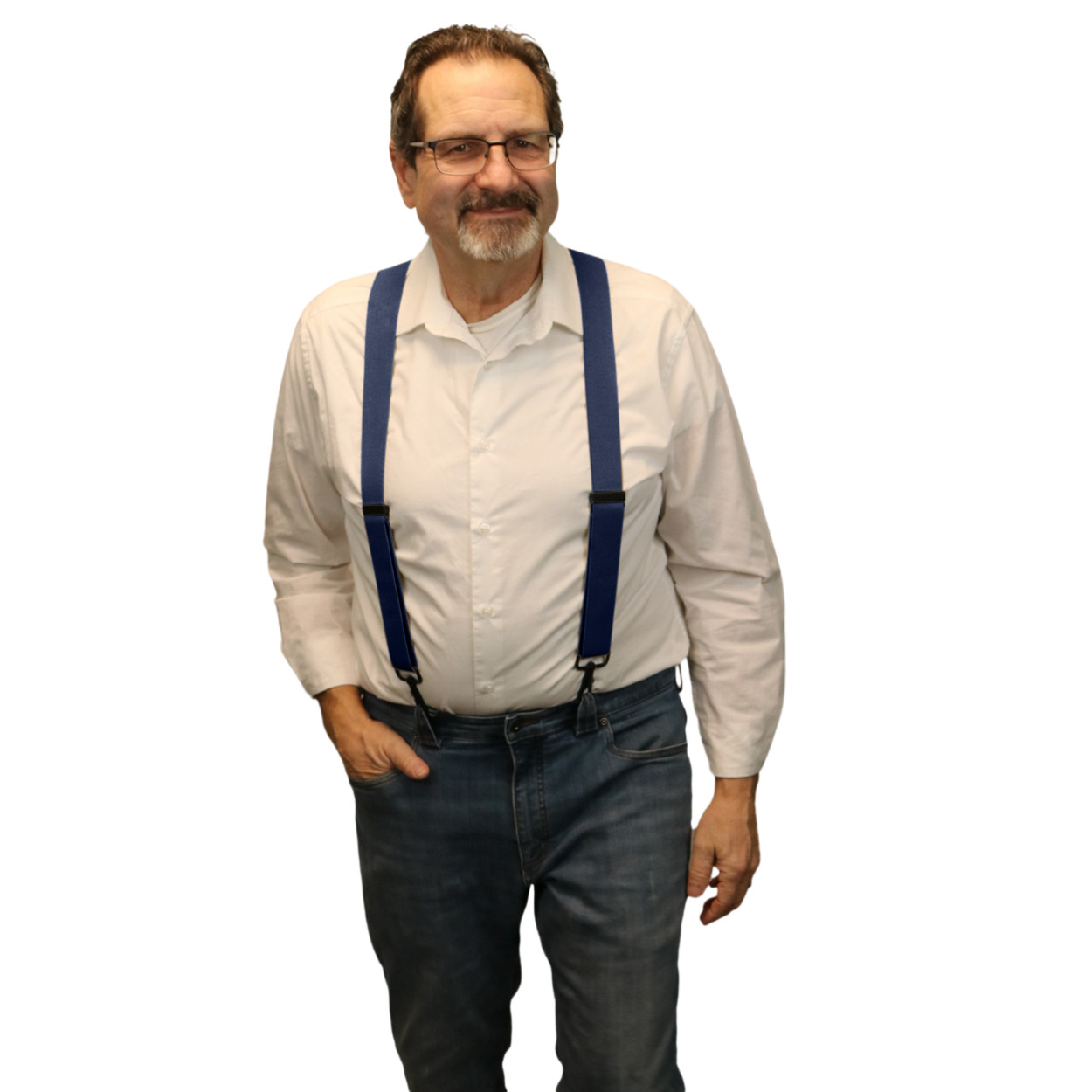 Men’s Suspenders – Various Colors, X Style Belt Loop Trigger Snap, USA Made