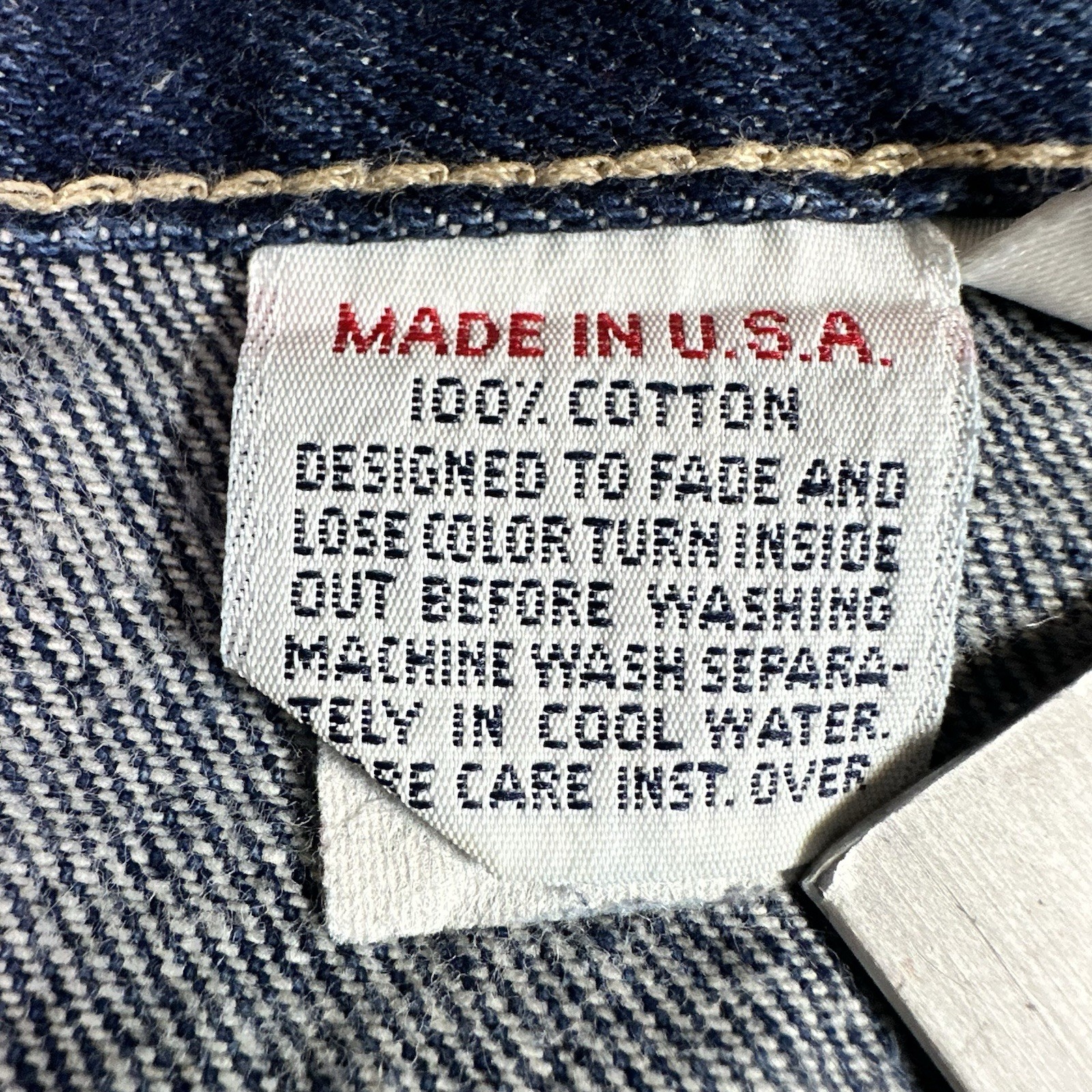 VTG Calvin Klein Jeans W38 (36×33.5) Made in USA Straight Denim MiUSA mitusa 383