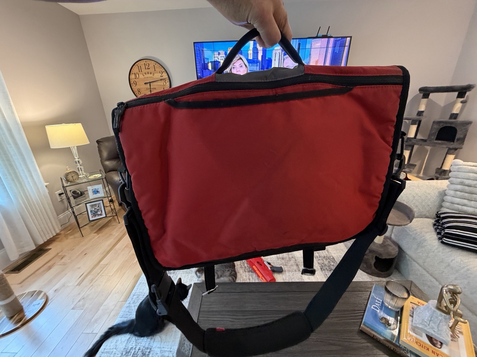 Timbuk2 Messenger Bag – Laptop Bag – Shoulder Sling Bag – Red & Grey