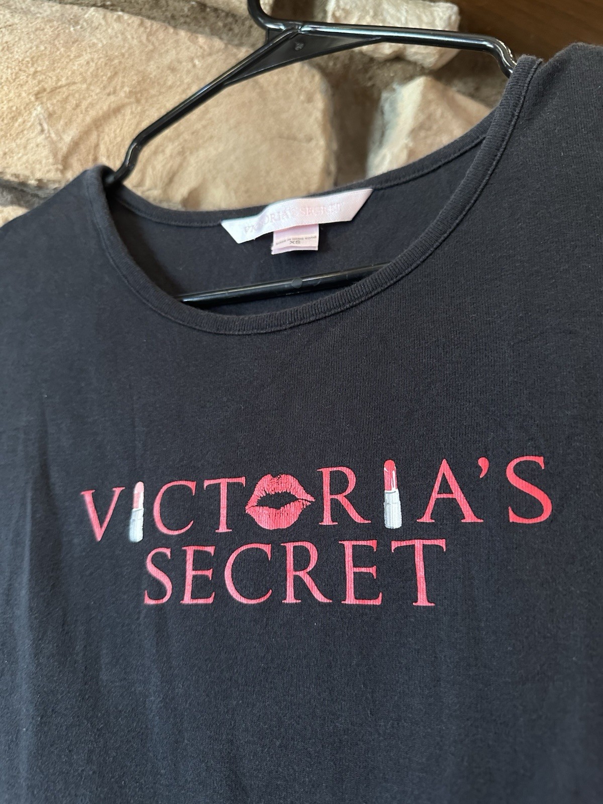 2002 Victoria’s Secret RARE Crop T Shirt XS/S Women Grail Logo Y2K 00s VTG VS