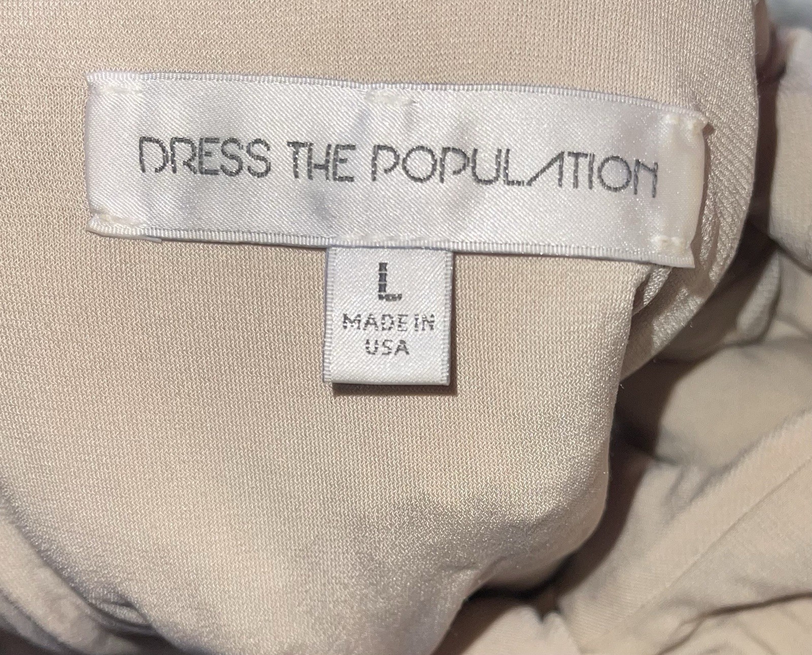 NEW! Dress The Population Michelle Sequin Gown Dress Anthropologie L Made In US