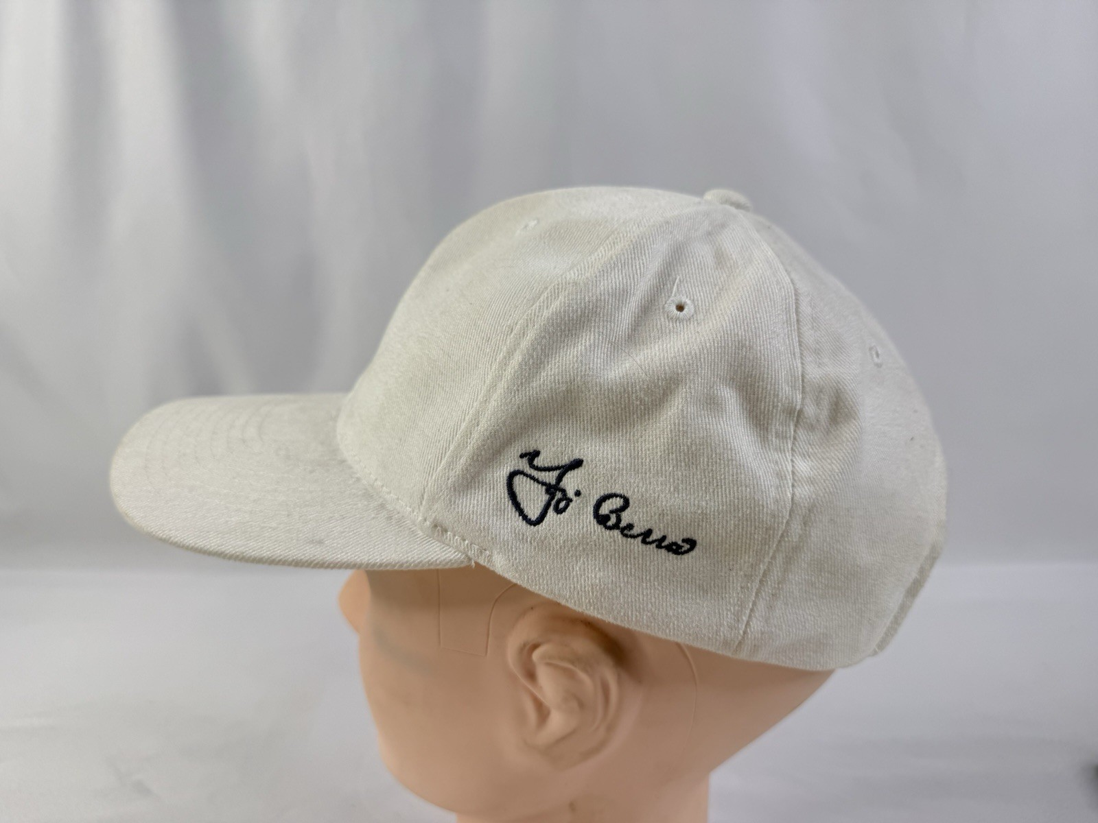 Yogi Berra Cap Hat Blue Mens Womens Adjustable Embroidered Baseball Player w Bat
