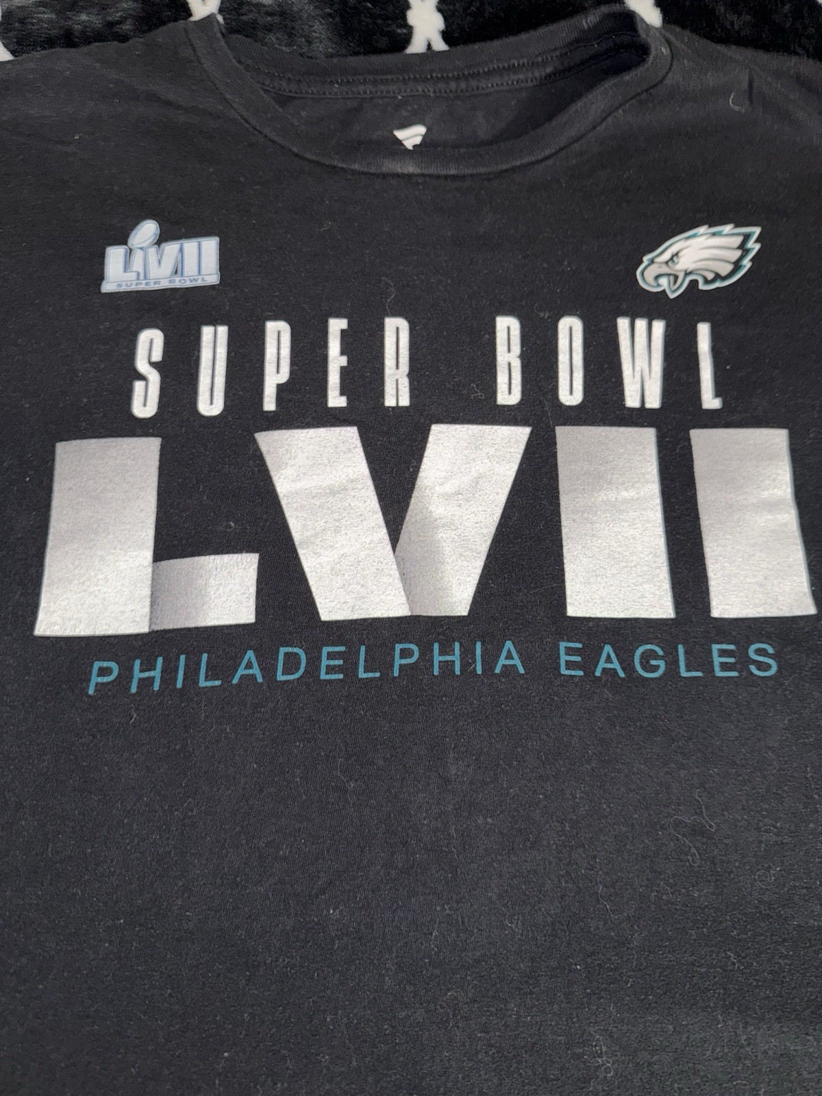 Philadelphia Eagles Super Bowl Mens T-Shirt Size XL Black Fanatics Football NFL