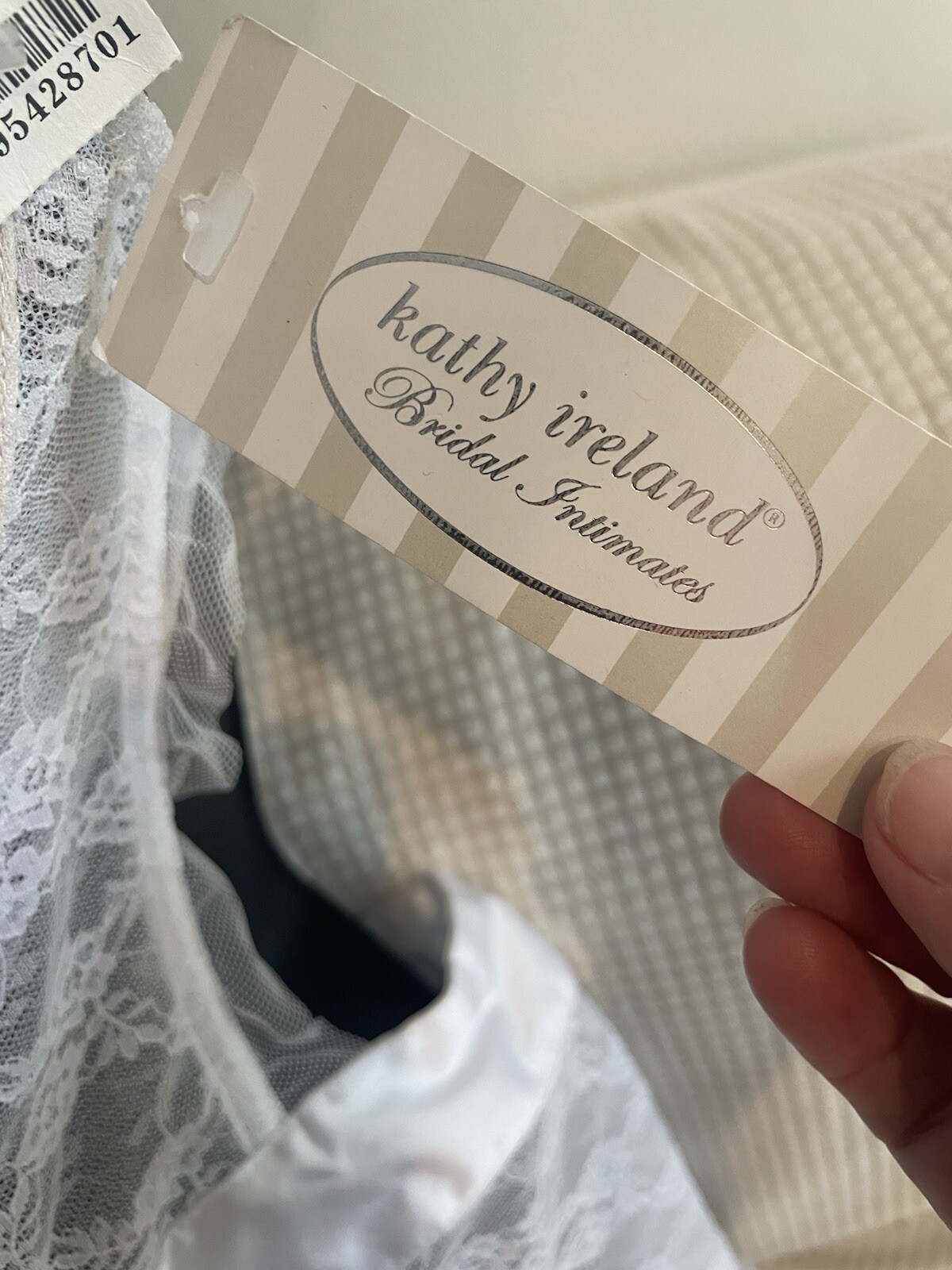 Kathy Ireland Intimates Large NWT White Lace Bridal Lingerie Wedding Honeymoon