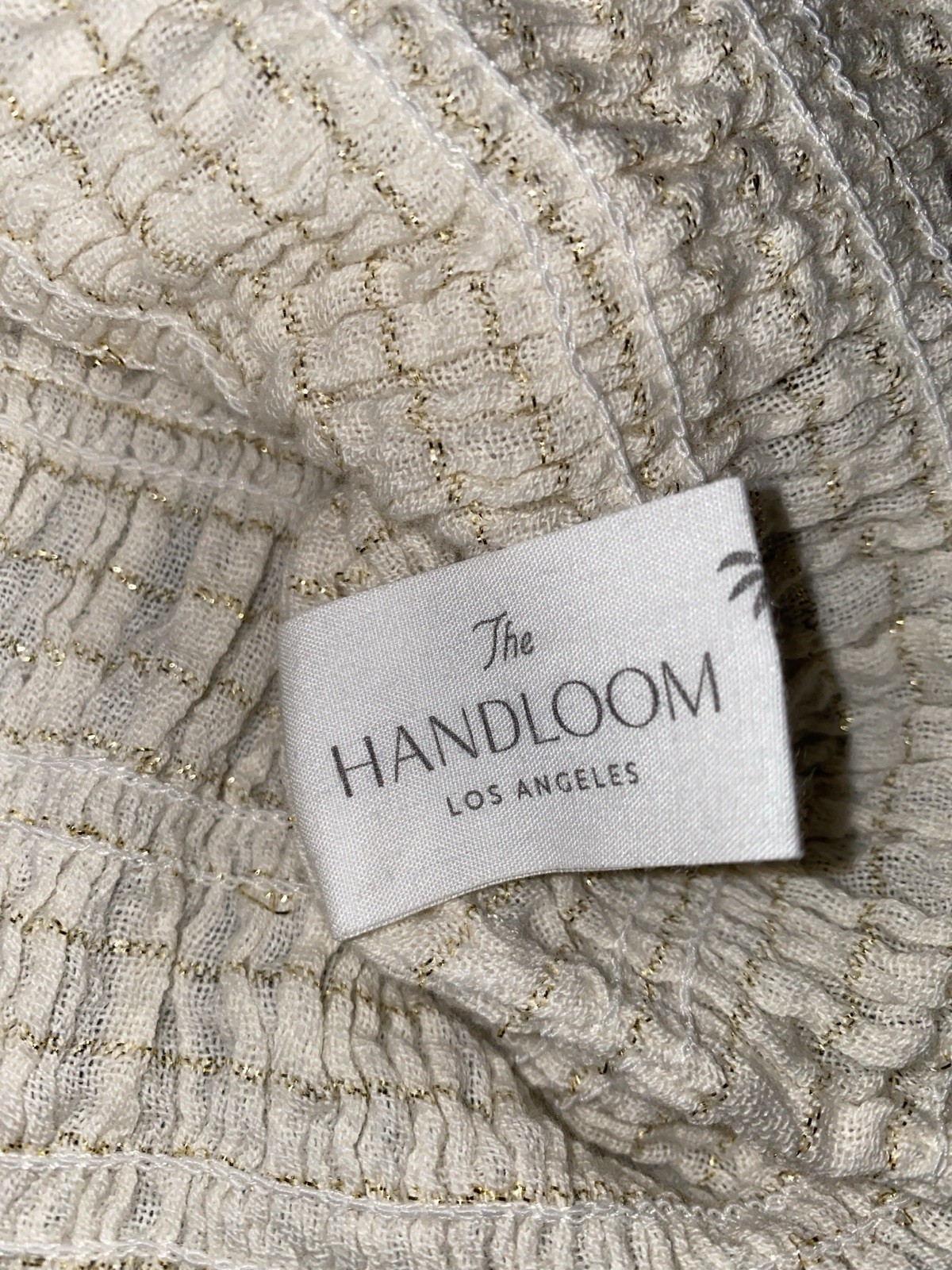 The Handloom Los Angeles Smocked Cropped Tank 100% Cotton Minimalist One Size