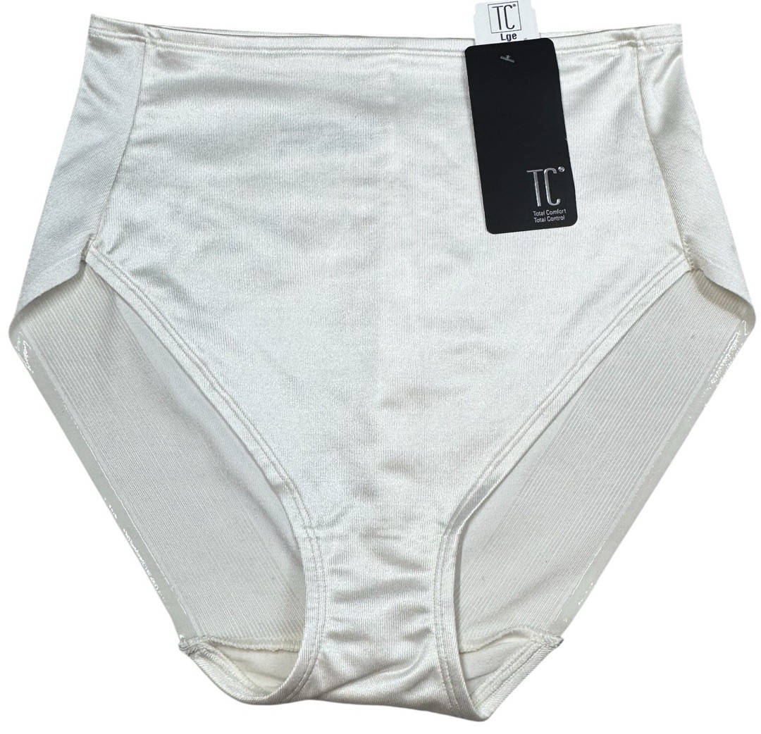 TC FINE INTIMATES Women’s Shaping Brief Panty Pearl Ivory MEDIUM Control Size M