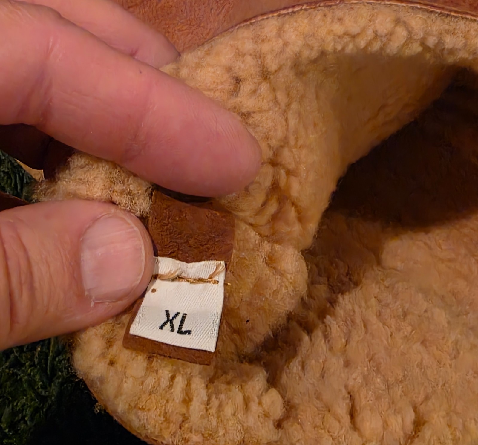 Orvis XL 15 1/2″ long Fleece Lined Leather Mittens