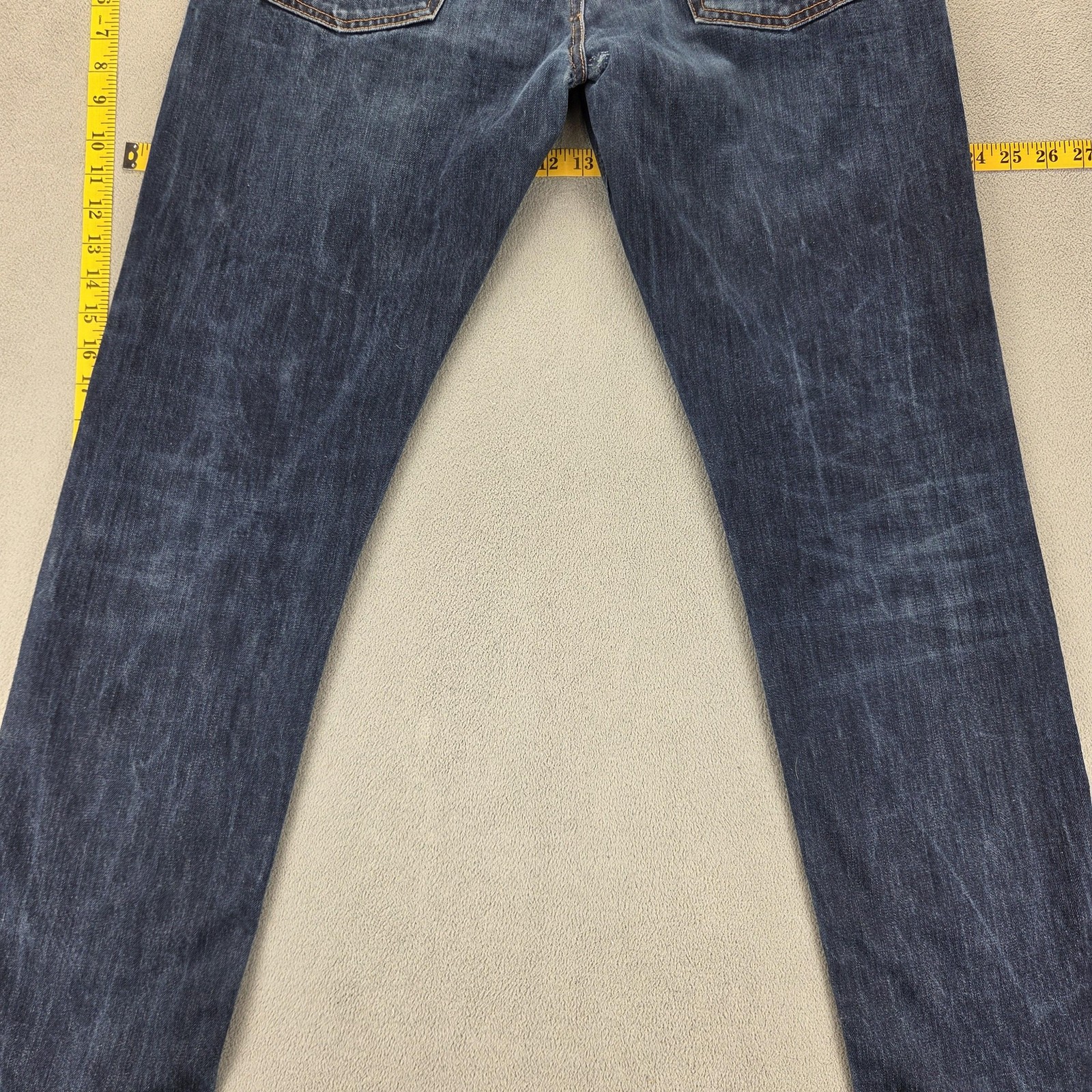 Stone Island Jeans Mens Blue RE-T Medium Wash Slim Button Fly Fits 32×32