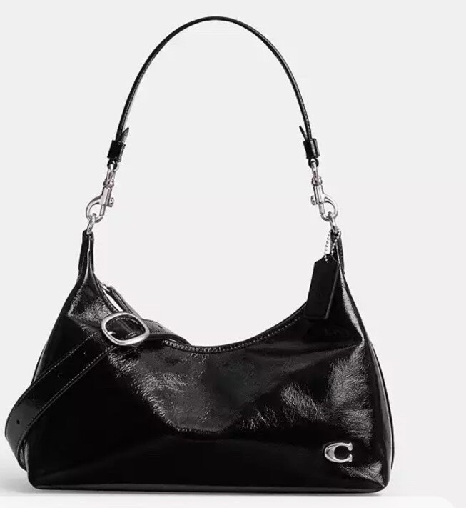 ❤️ Coach Juliet CR652 Black/Silver Shoulder Bag