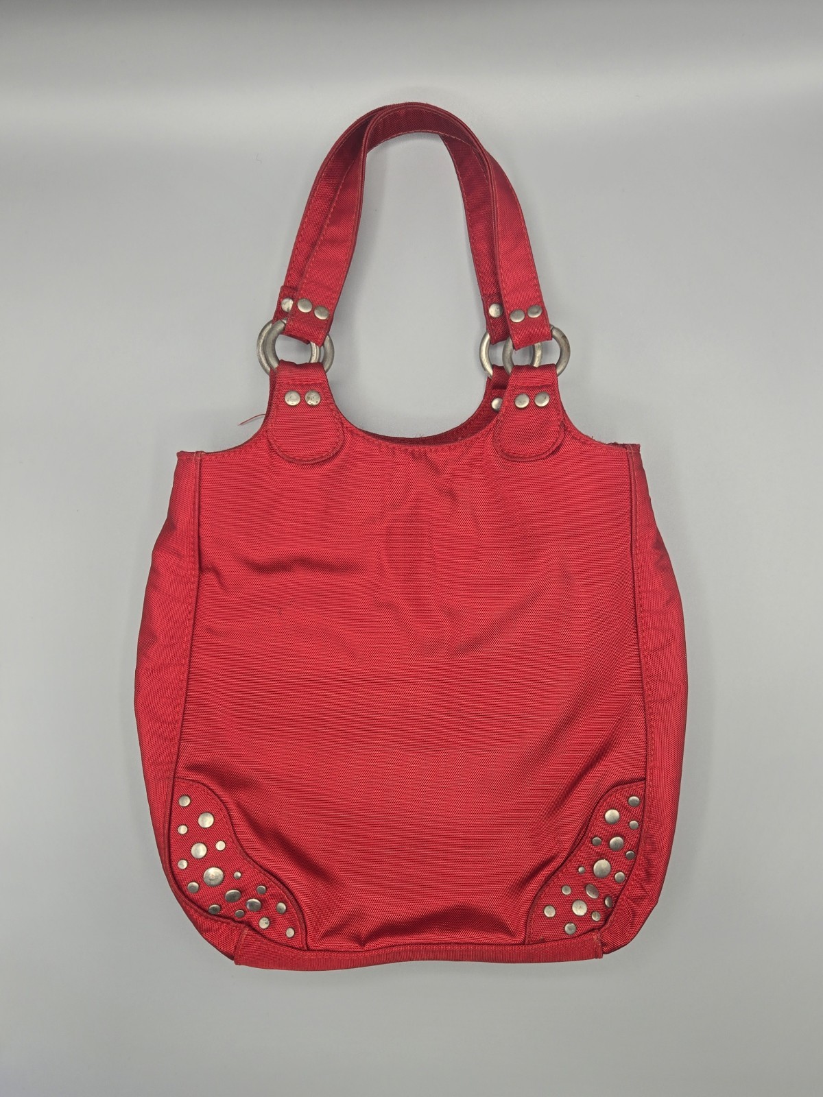 Vintage Polo Jeans Co Ralph Lauren Red Studded Shoulder Bag Purse Y2K