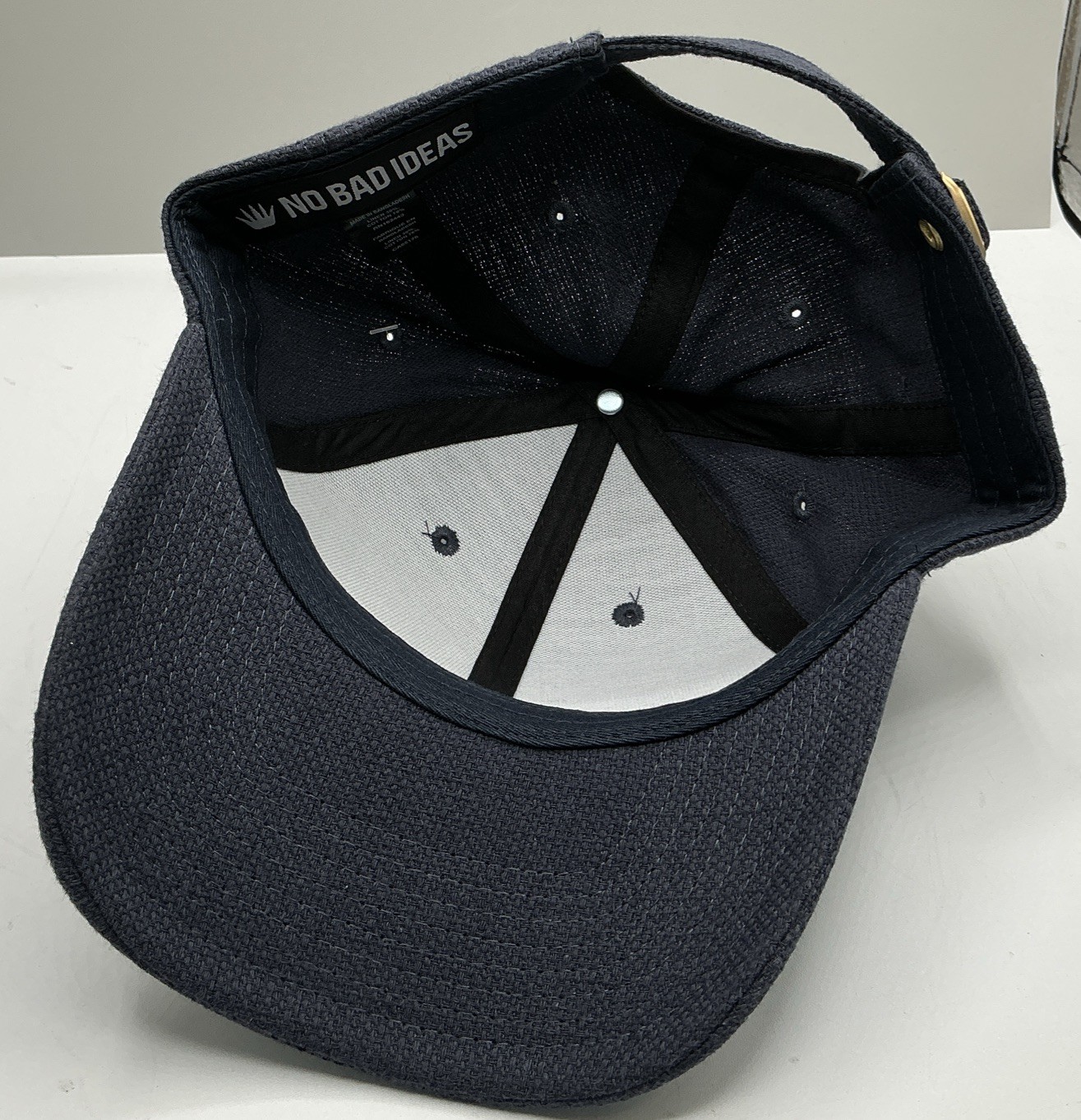 No Bad Ideas NBI OG Crown 6 Panel Adjustable Navy Cap Hat L07086