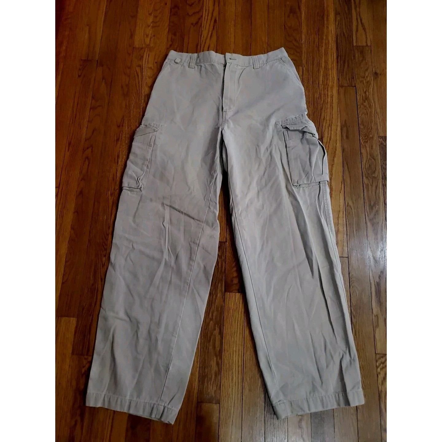 EUC Vintage Mens 35X34 GAP Khaki Tan Military Baggy Skater Utility Cargo Pants