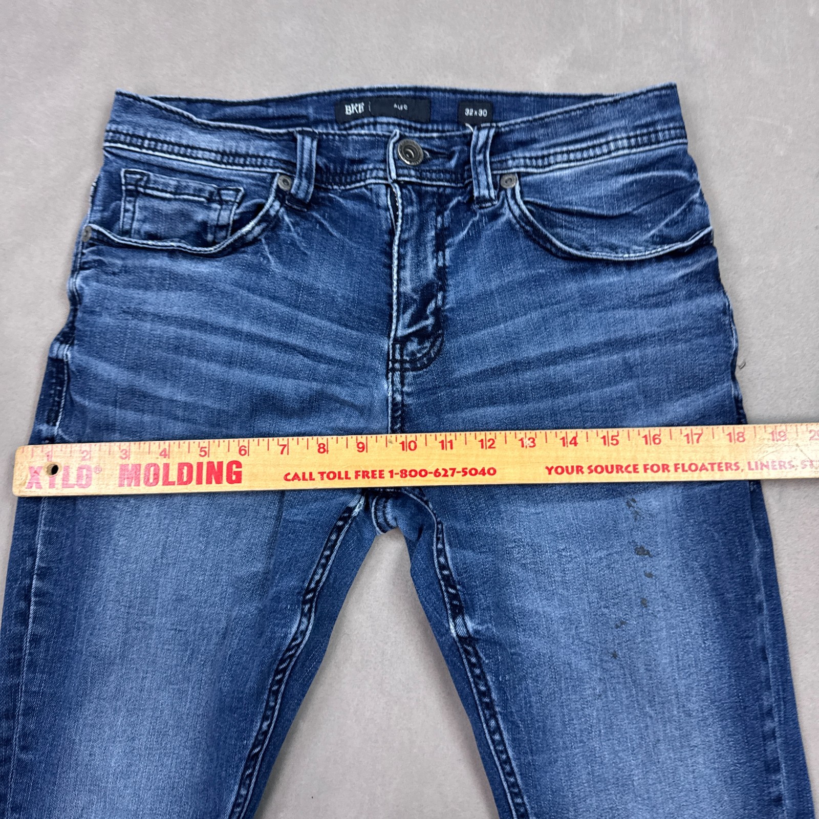 Buckle BKE Jeans Men 30×28 Blue Alec Denim Pant Faded Stretch Washout (Tag32x30)