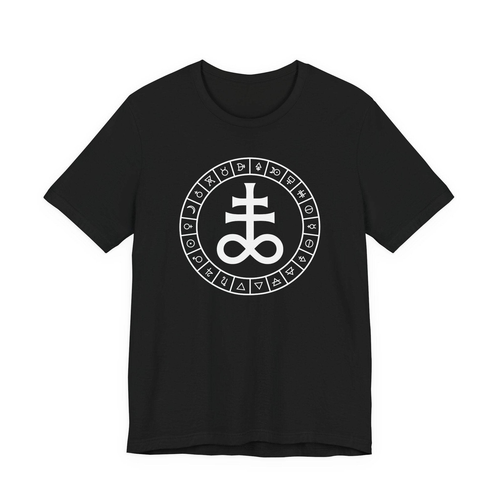 Leviathan Cross Alchemical Occult T-Shirt | Brimstone Symbol Tee Shirt Design