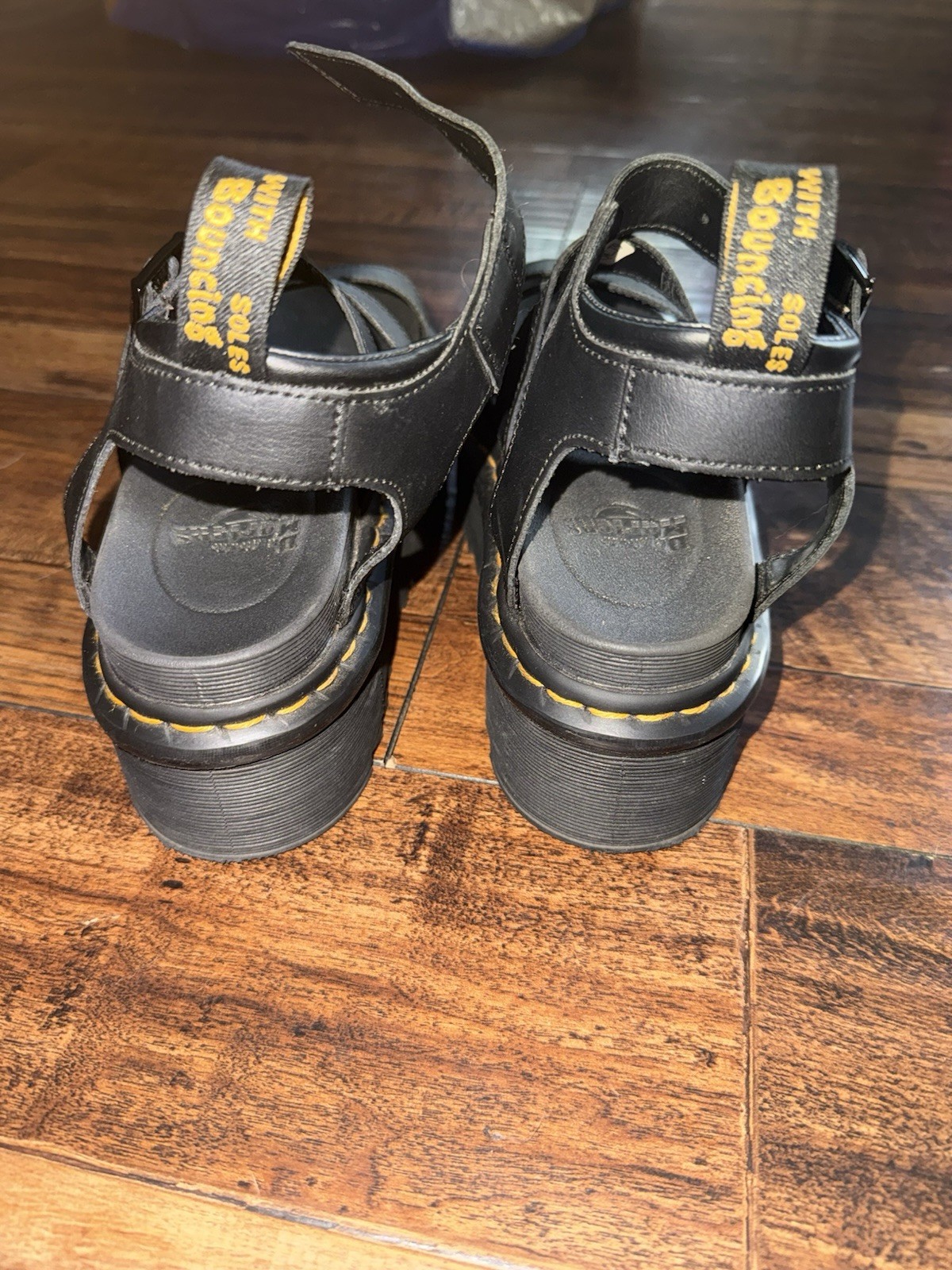 Dr. Martens Doc Martens Women’s Size 6 Blaire Black Leather Platform Sandals