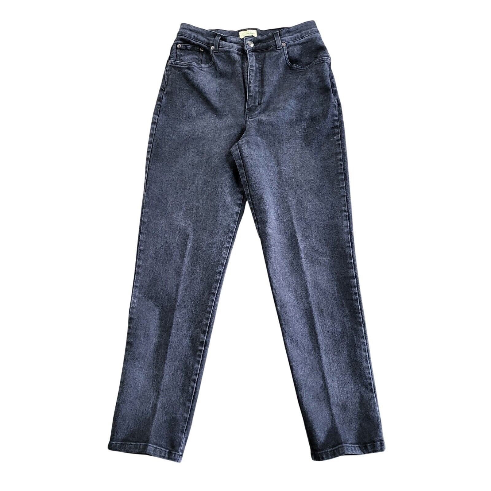Vintage St Johns Bay Jeans Women’s Size 28×30 Black High Waist Pants 90s Tag 12