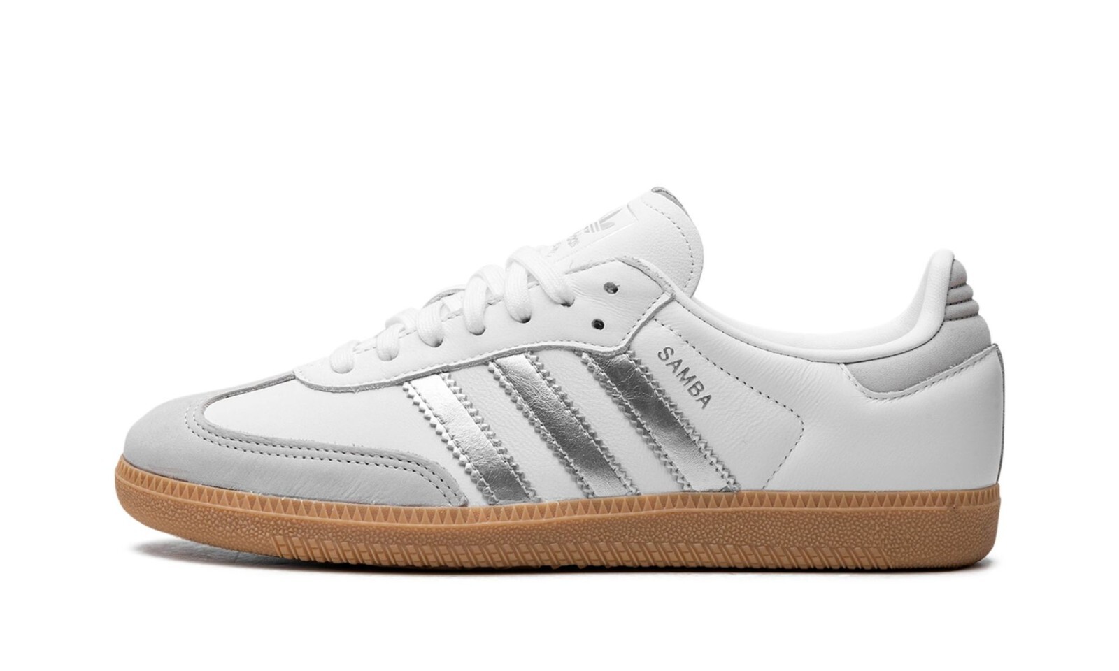 Adidas Samba OG White Silver Metallic Grey JI2725 Womens New