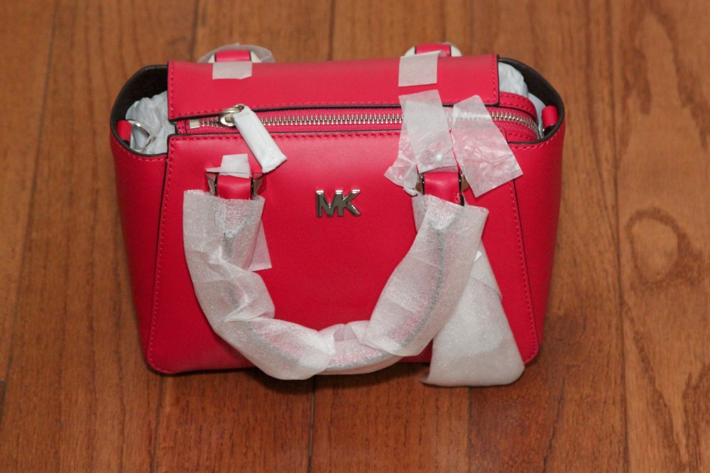 NWT Michael Kors Nolita Mini Messenger Crossbody Tote Bag Ultra Pink