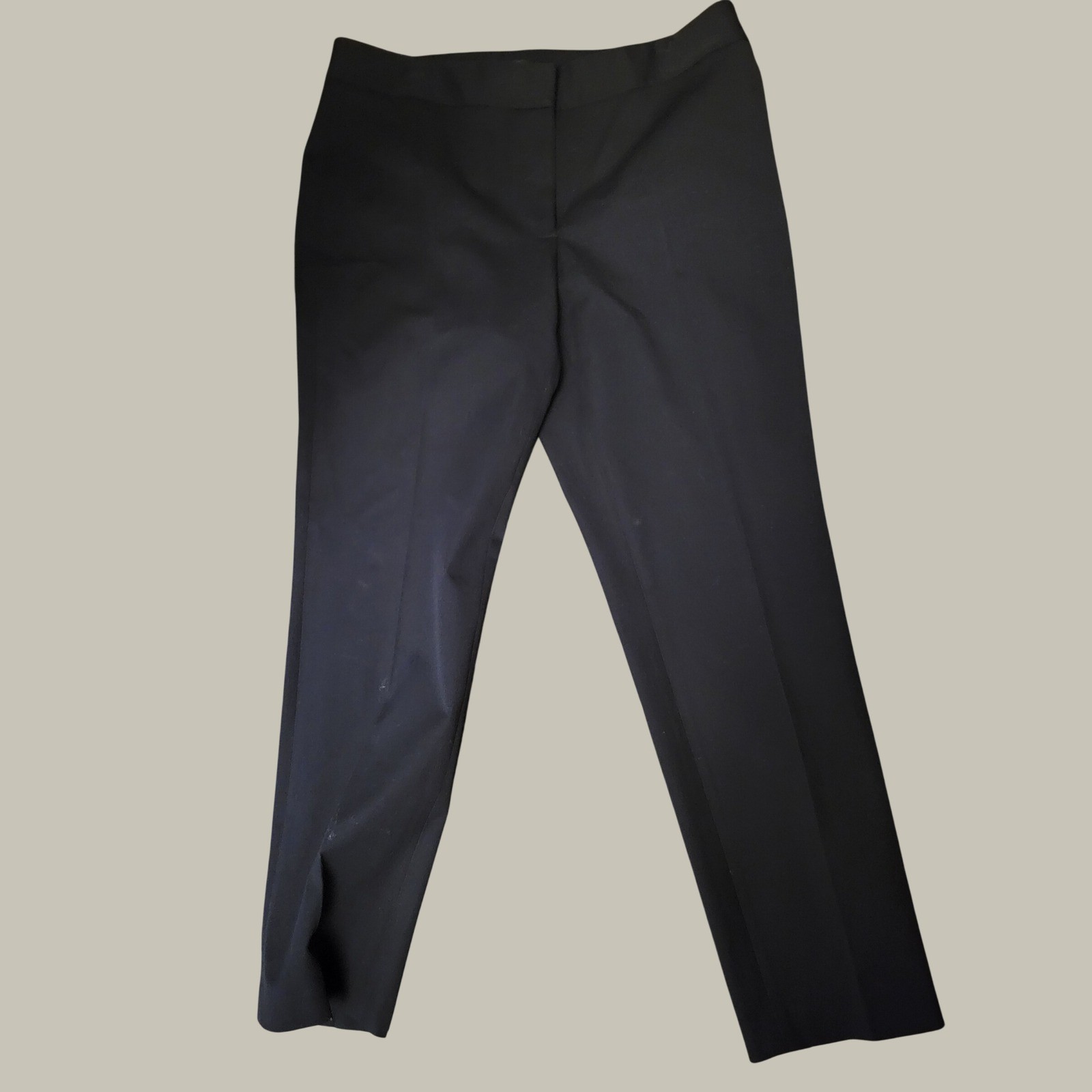 Tommy Hilfiger Womens Navy Blue Straight Leg Dress Pants Trousers Size 10 815