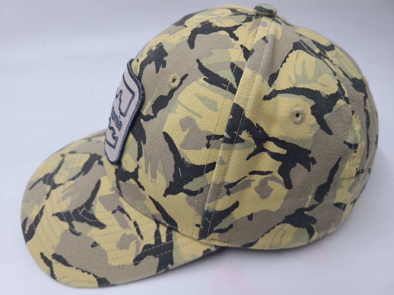 Patagonia Patch Roger That Camo Snapback Hat Cap Hike Outdoors Men Women Yellow