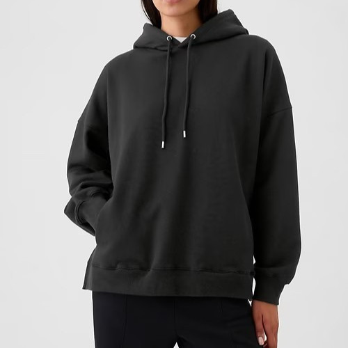 GAP Tunic Hoodie (OVERSIZED) -Black-Woman XS (Check Description)