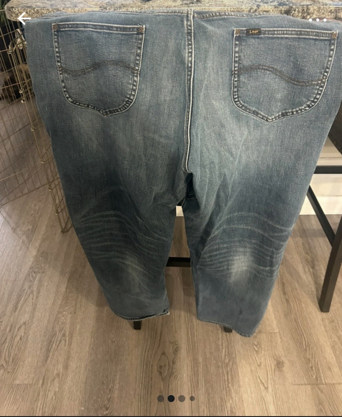 Lee Extreme Motion Men’s Big & Tall Straight Relaxed Fit Blue Denim Jeans