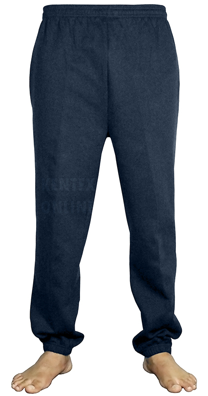 Mens Fleece Tracksuit Bottoms Elasticated Hem Jogging Bottom S To 10XL Big Sizes