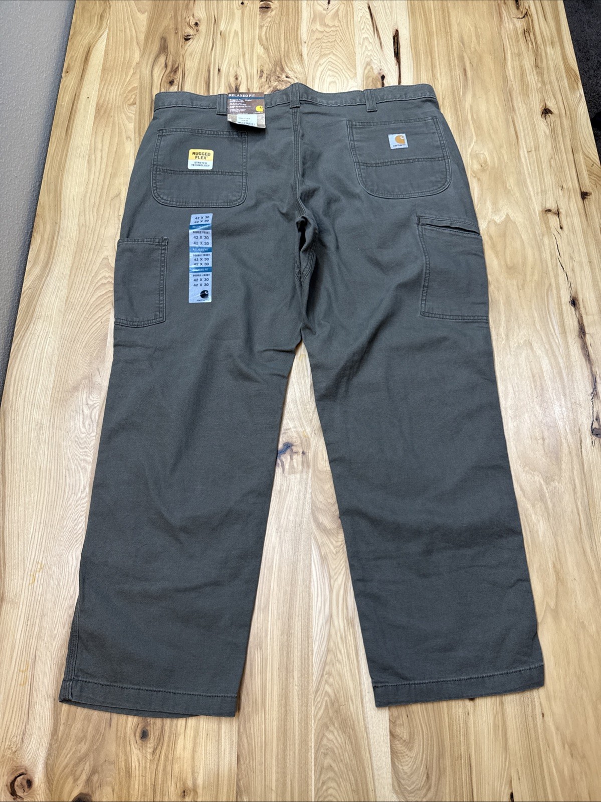 Carhartt 102802 Rugged Flex Relaxed Fit Rigby Double Front Work Pant Size 42×30