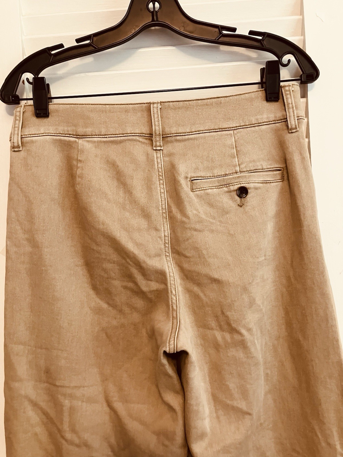 29) FAHERTY TERRY SAILOR Trouser Desert Khaki Wide Leg Trousers Pants Womens