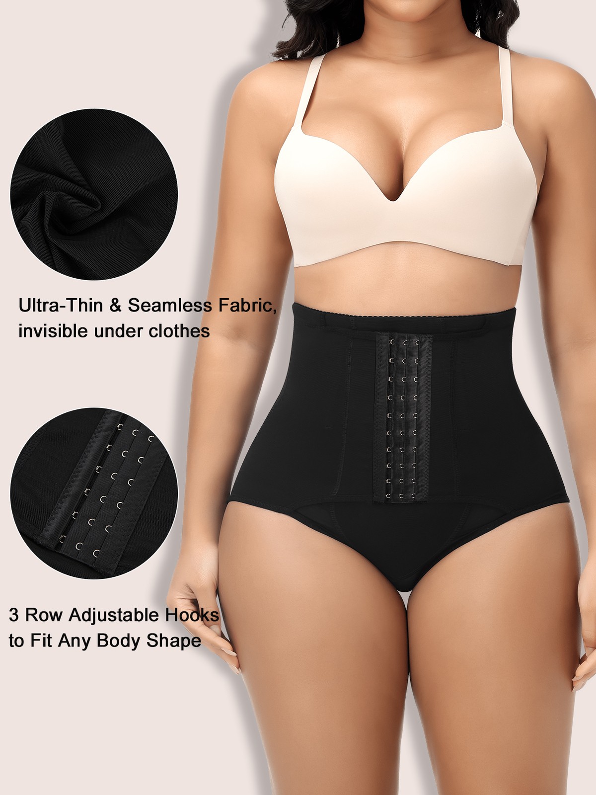 Women High Waisted Butt Lifter Shapewear Panty Girdle Tummy Control Body Shaper