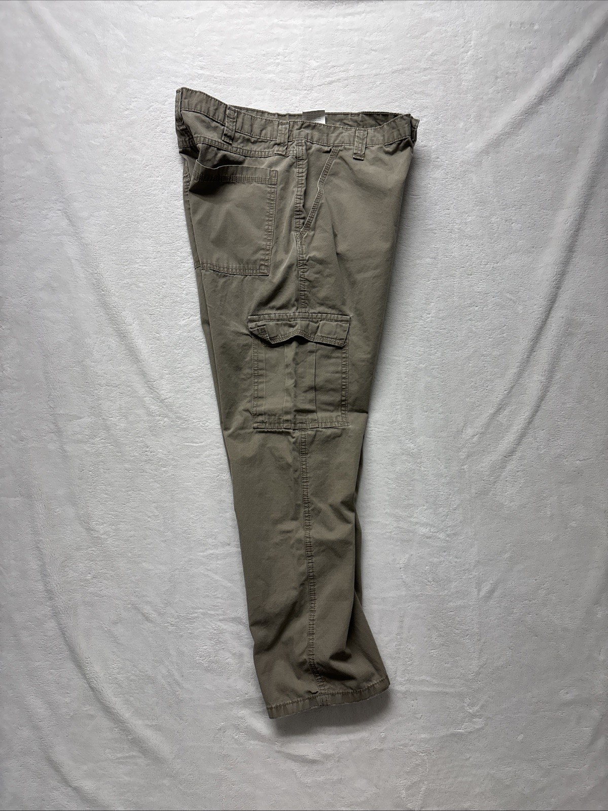 Wrangler 70L3WML Ripstop Khaki Cargo Hiking Pants Mens 34×30 Straight Tan Brown