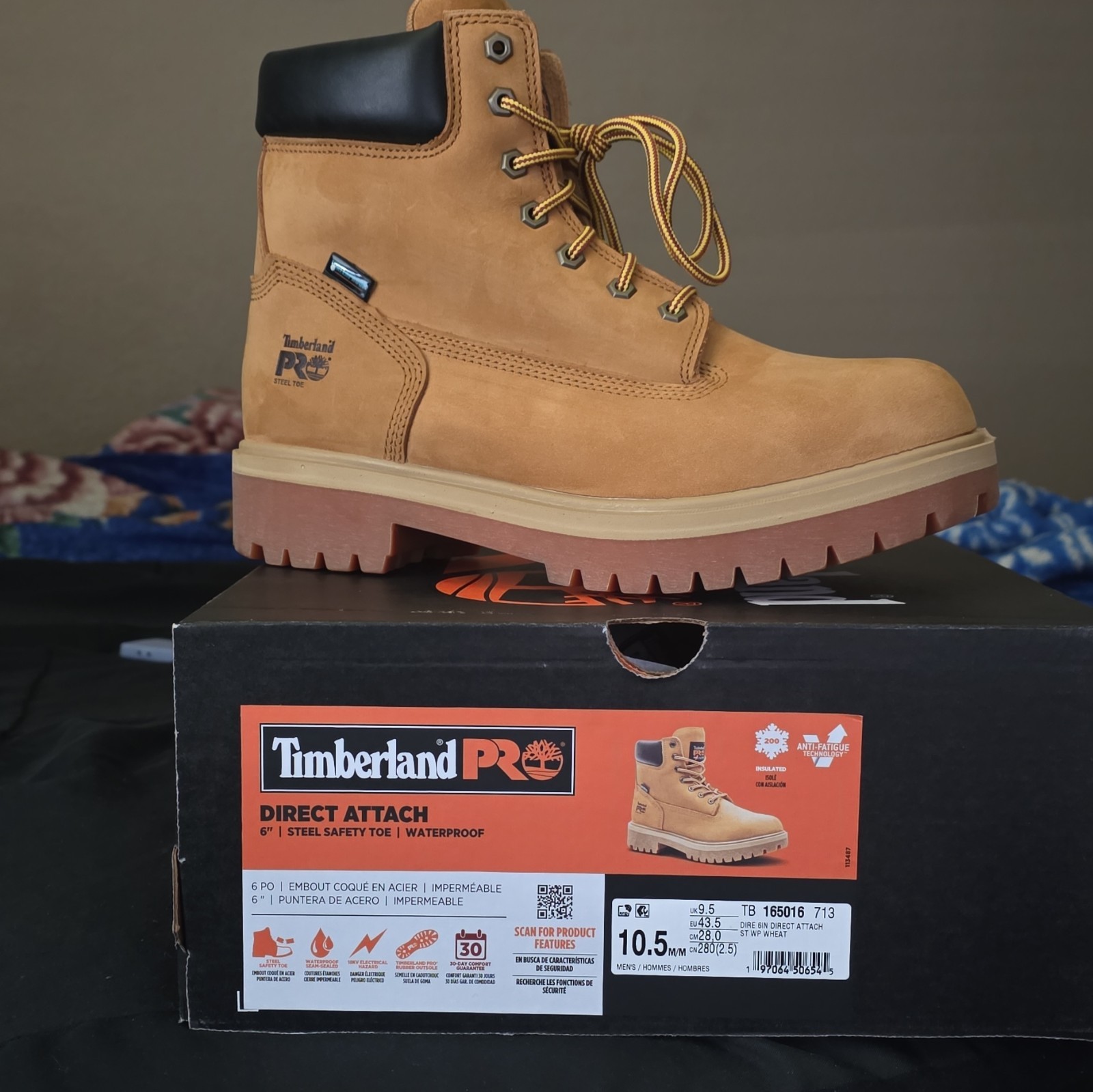 Men’s Timberland PRO Direct Attach 6″ Waterproof Insulated Steel-Toe Work Boot