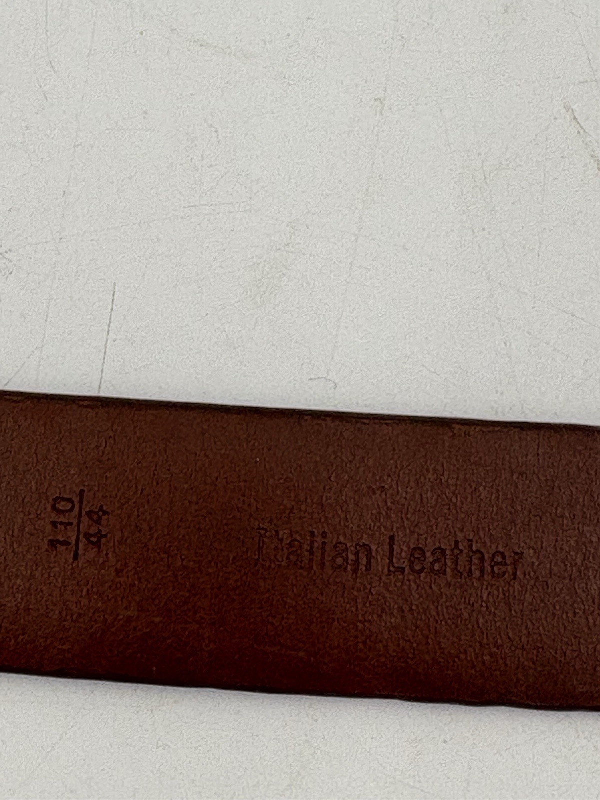 PING Collection Men’s Italian Leather Basketweave Belt Size 44 Western Buckle