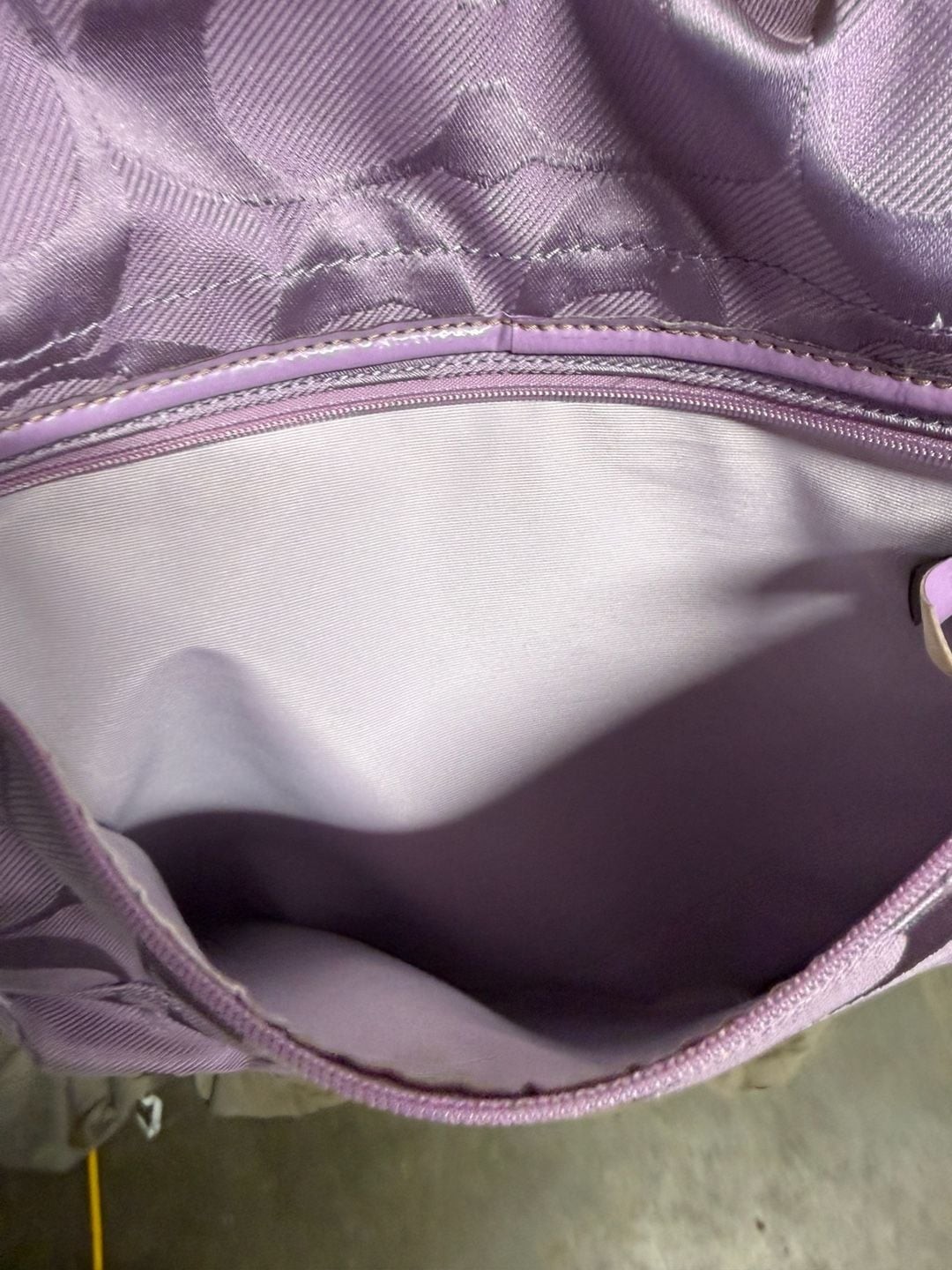 Coach Kyra Signature Lilac Messenger Crossbody Bag F16553