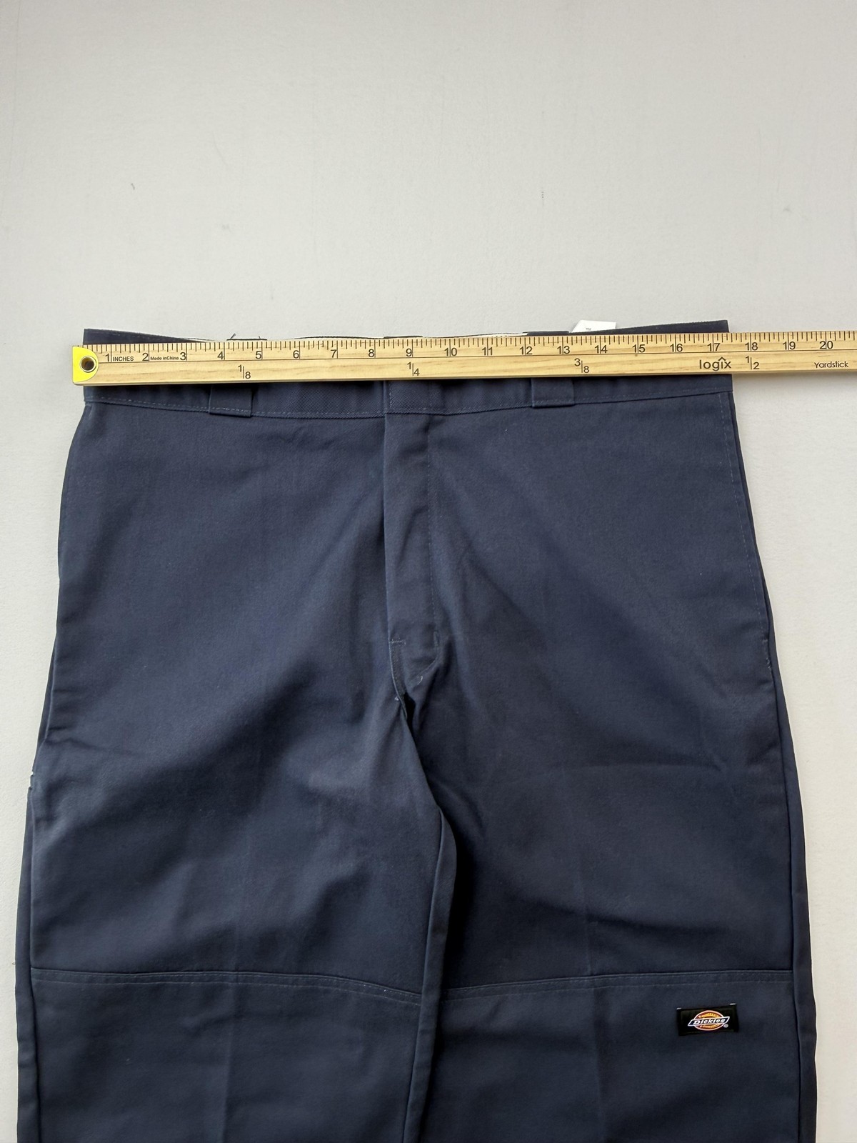 Dickies Pants Mens 33×30 Blue Chino Flat Front Straight Casual Workwear Uniform