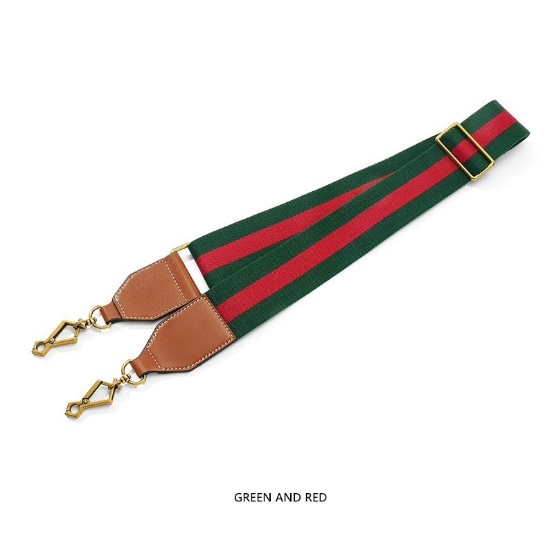 Purse Strap No Brand For Gucci 1955 GG Horsebit Red Green Replacement Strap