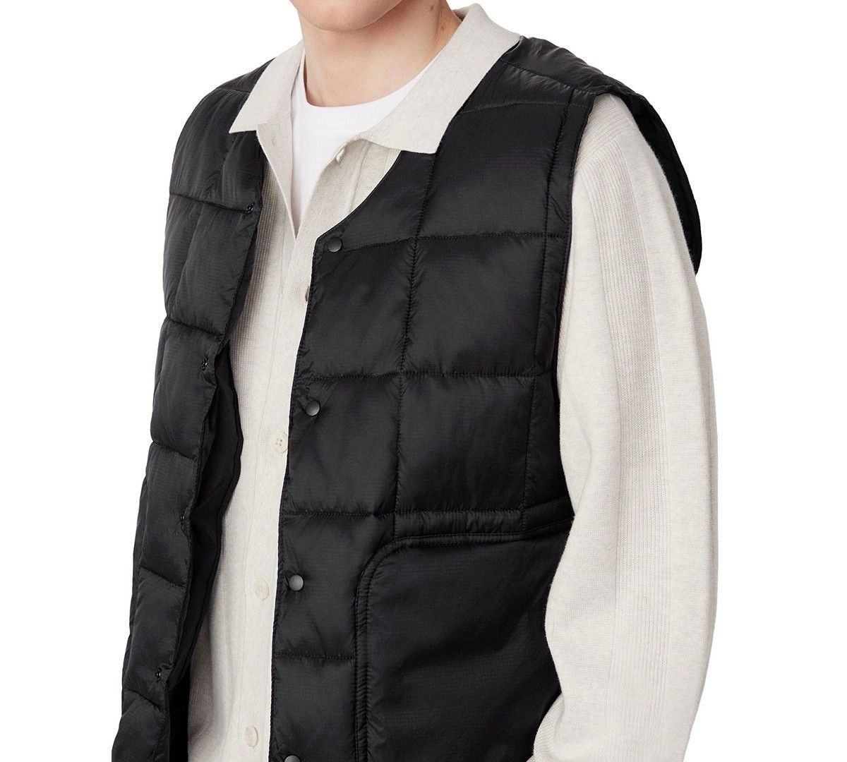 $129 Frank and Oak Men’s Aero 3.0 Size XXL Packable Liner Vest – Black